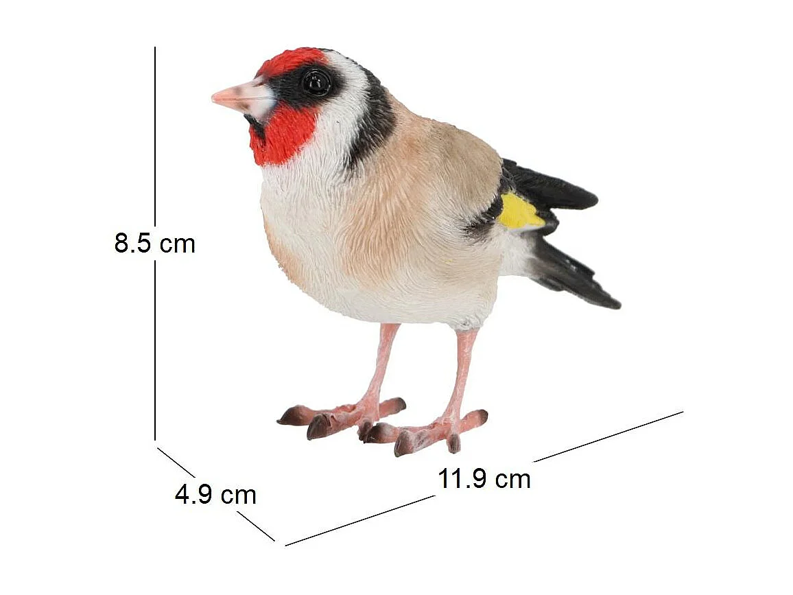 Oiseau décoratif extérieur en polyrésine Chardonneret