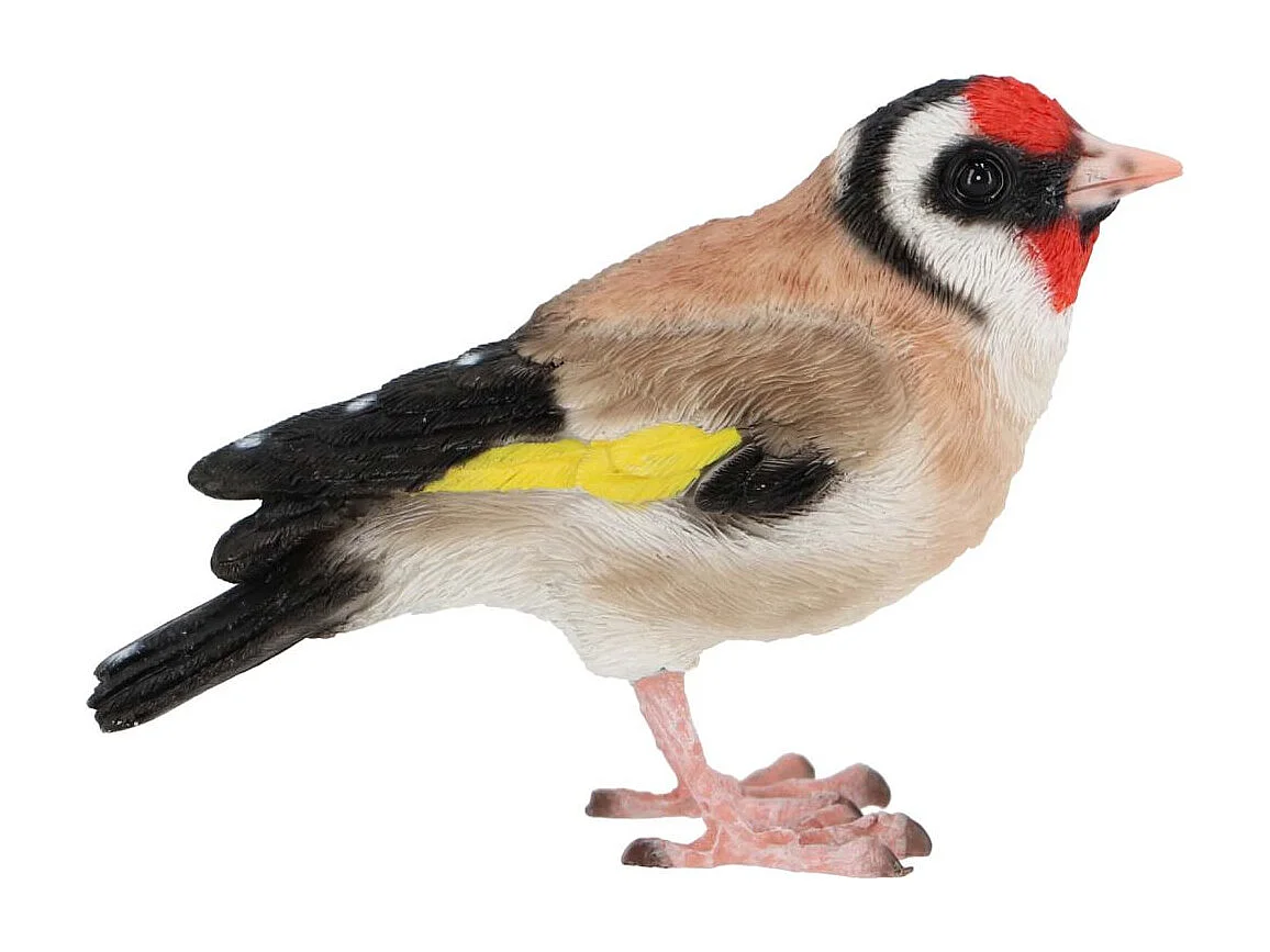 Oiseau décoratif extérieur en polyrésine Chardonneret