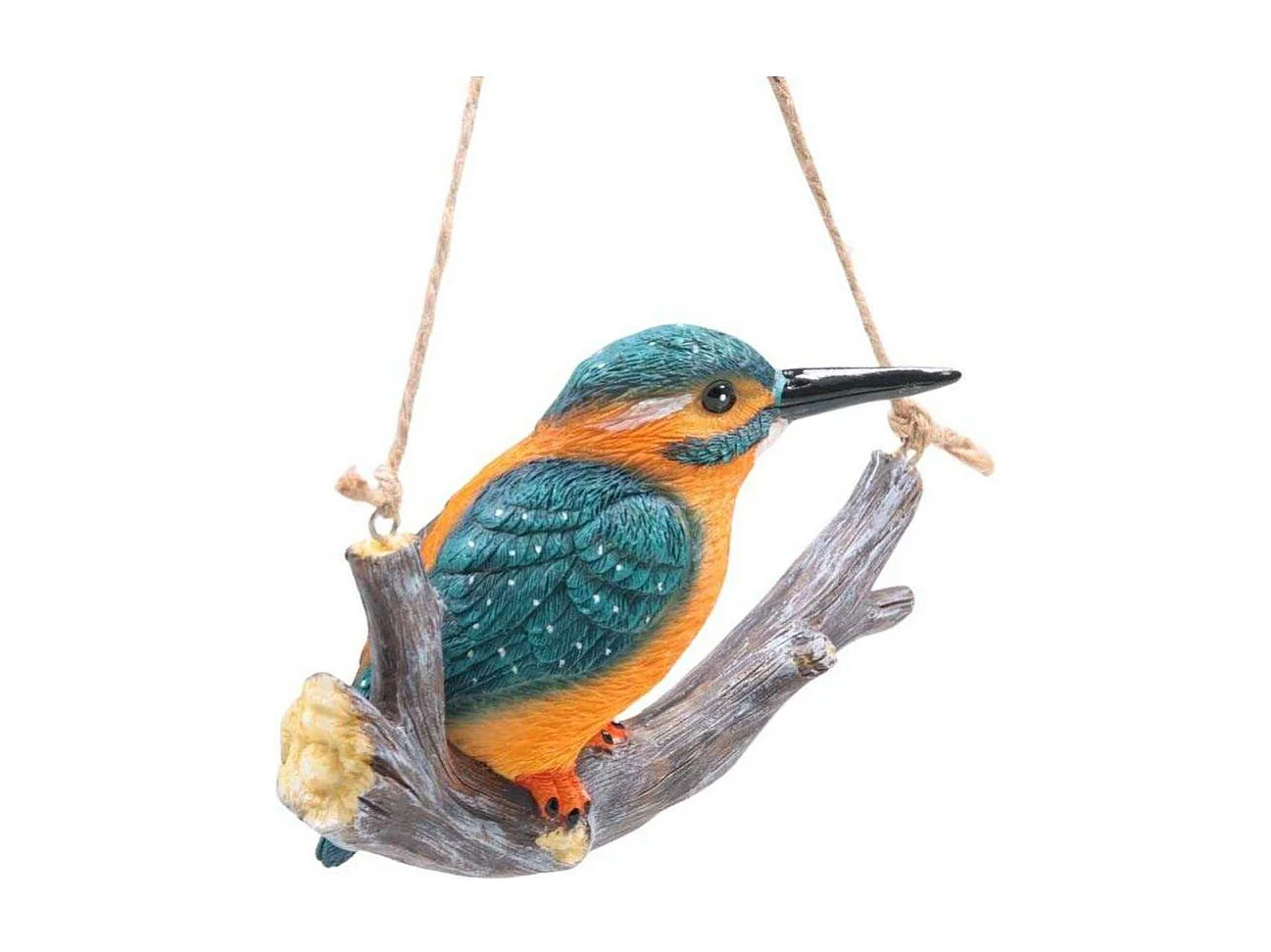 Martin-pecheur sur une branche à suspendre