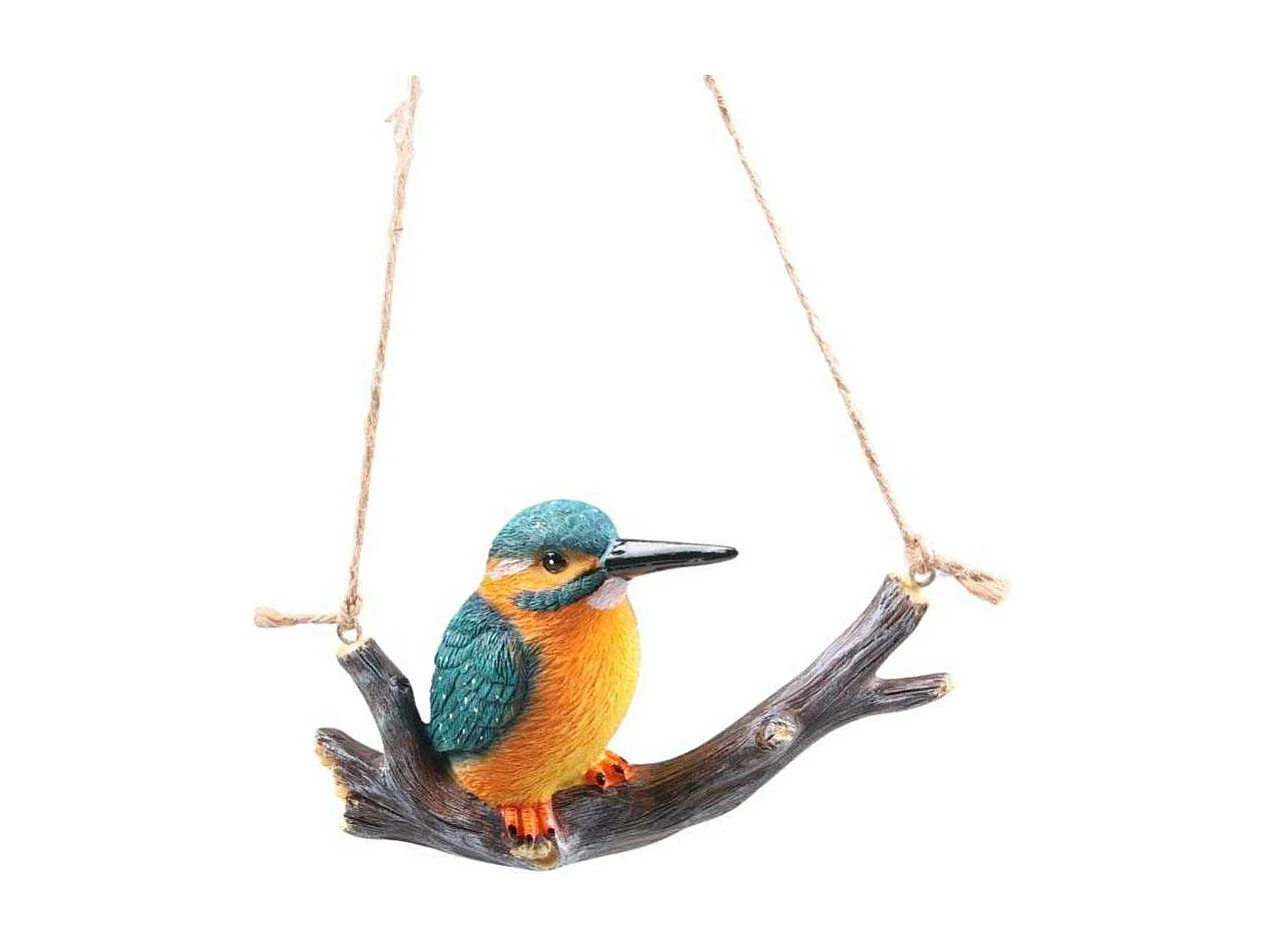 Martin-pecheur sur une branche à suspendre