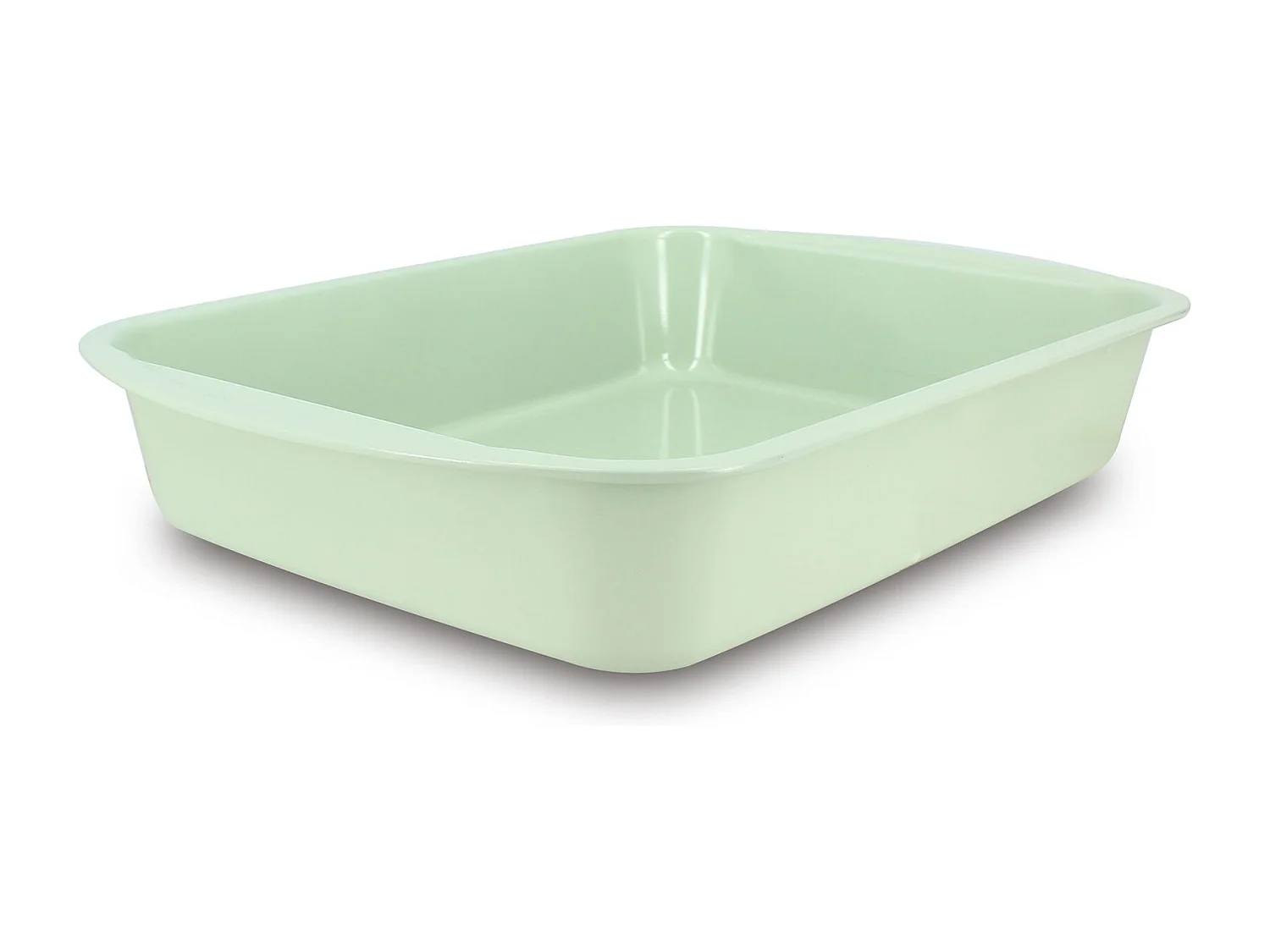 Menastyl - Plat A Four Colorama 40x28cm En Acier Carbone Celadon