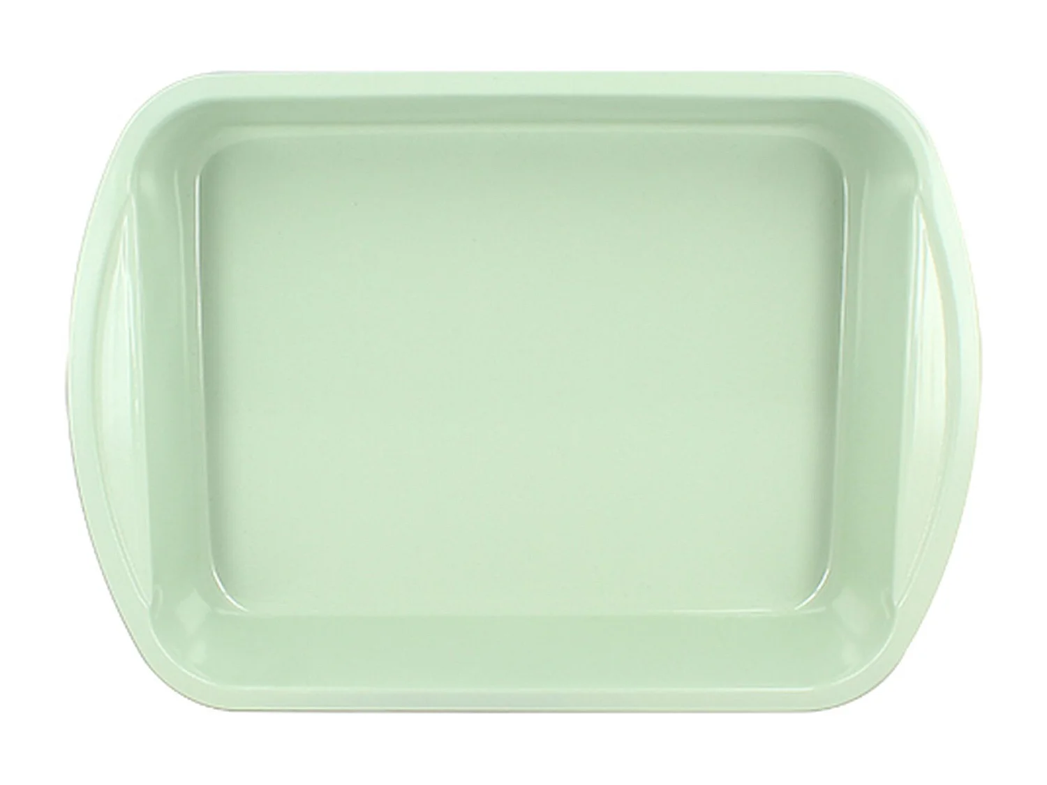 Menastyl - Plat A Four Colorama 40x28cm En Acier Carbone Celadon