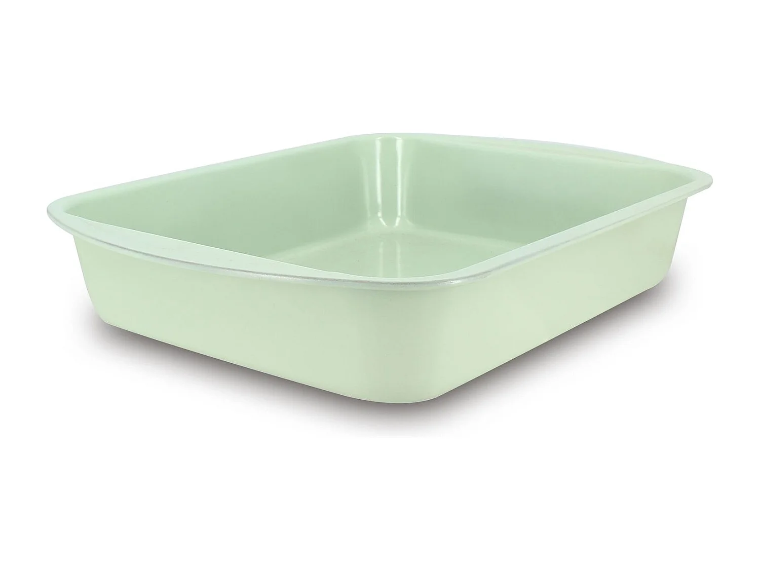 Menastyl - Plat A Four Colorama 35x27cm En Acier Carbone Celadon