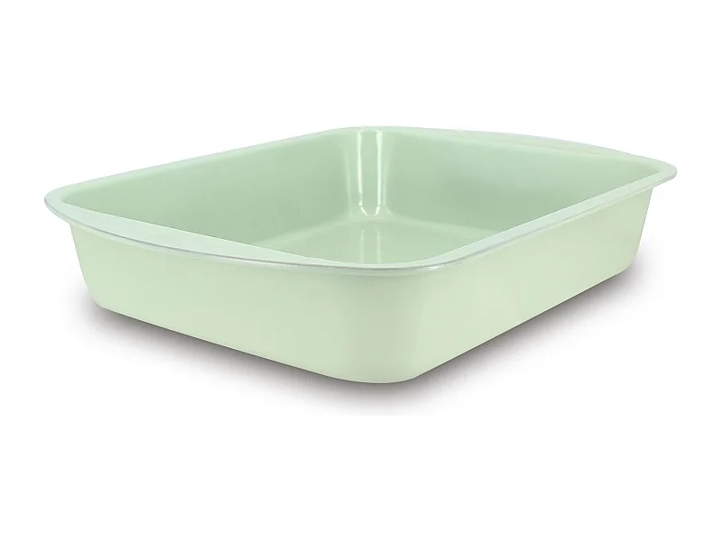 Menastyl - Plat A Four Colorama 35x27cm En Acier Carbone Celadon