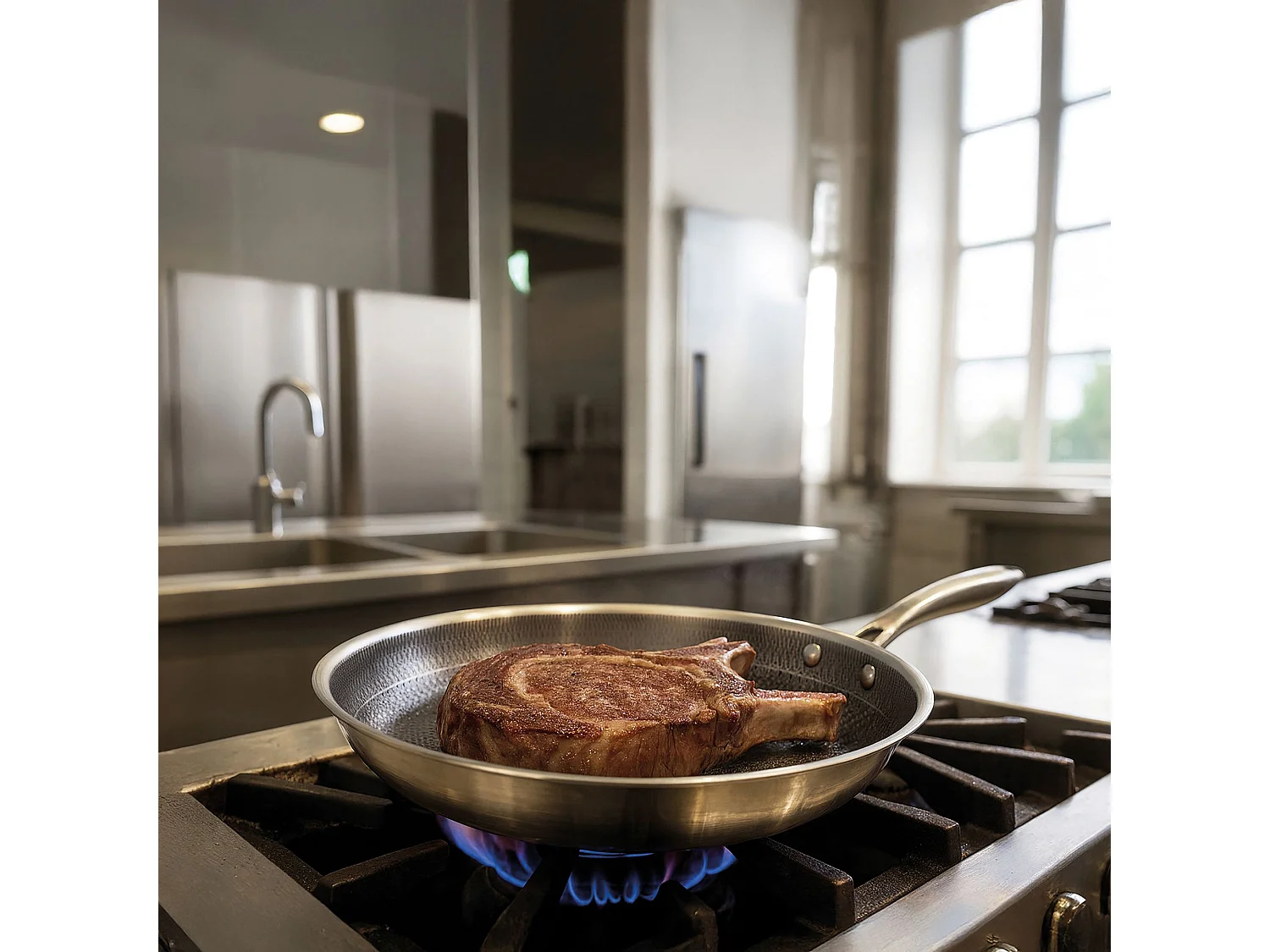 Menastyl - Poele Trinox Revetu 28cm En Acier Inoxydable