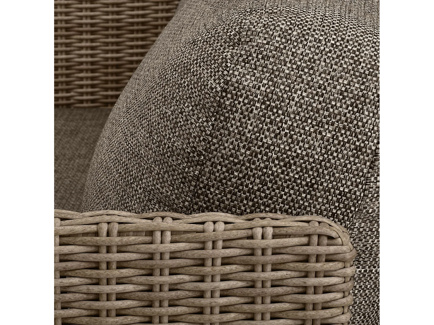 Now's Home - Daybed Structure En Aluminium Et Tissu Moka Madrague