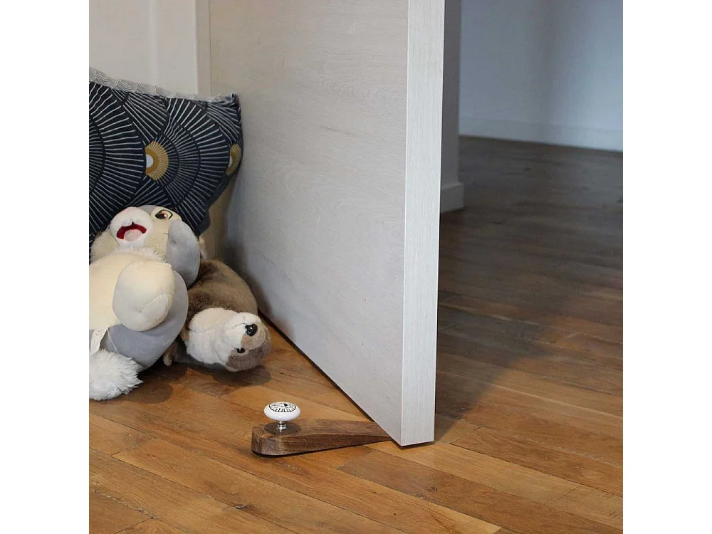 Bloc porte en bois de manguier Animaux Chat