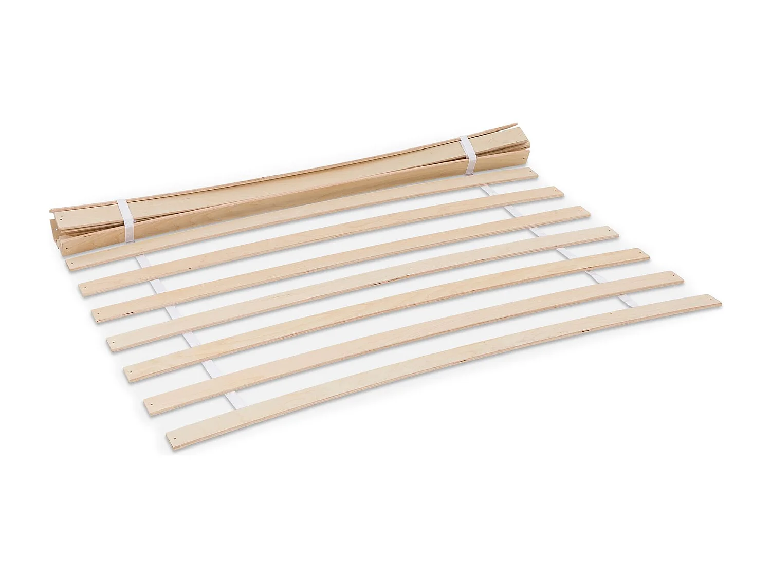 Sommier 180 x 200 cm PASIA en sans cadre, Sommier à lattes pré-percées pour lit double, vis fournies