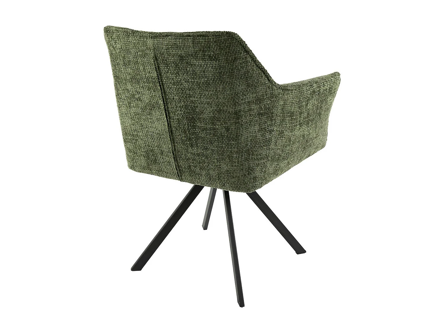 Fauteuil de table pivotant vert chiné (lot de 2) MELBOURNE