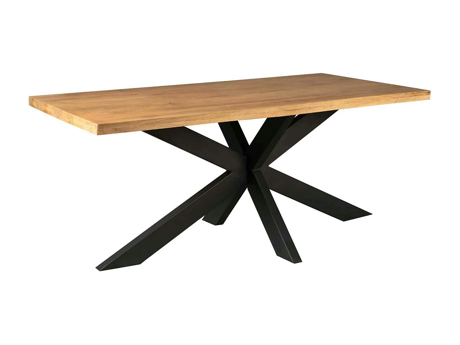 Table à manger bois clair pied central 160 cm RIVANO