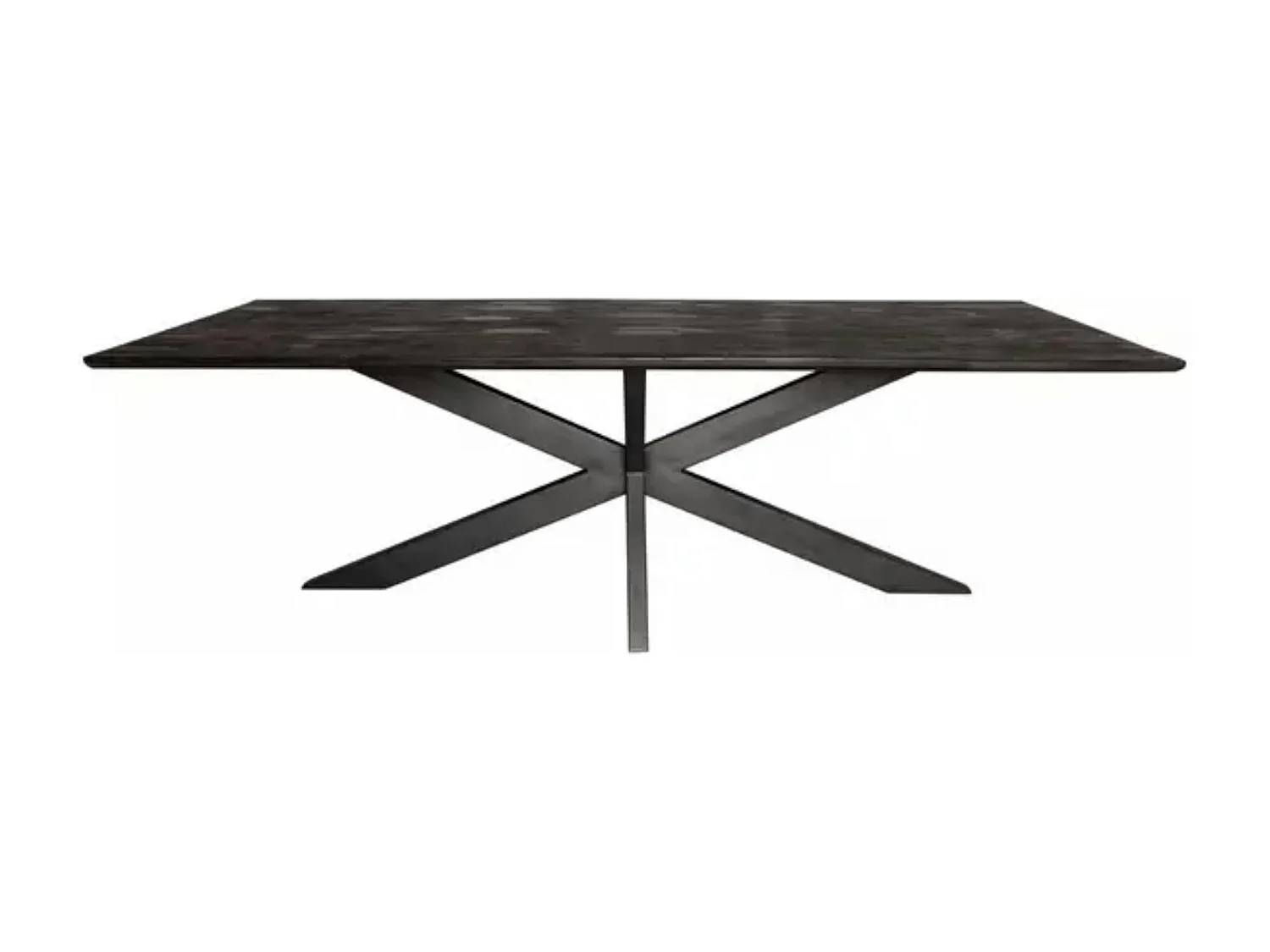 Table à manger noire en bois de manguier 200 cm ALVERA