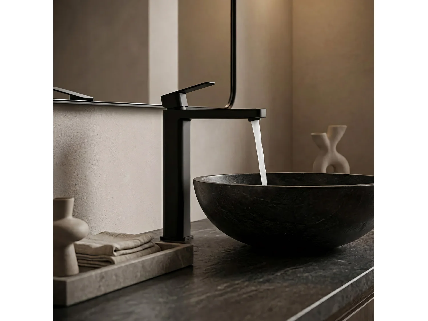 Robinet De Lavabo Rea Arlo High Black