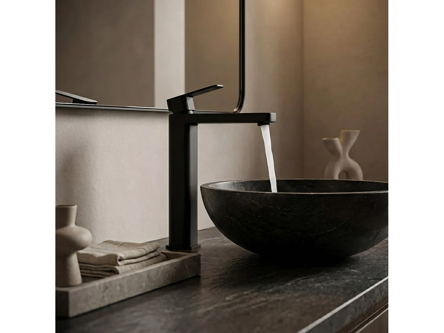 Robinet De Lavabo Rea Arlo High Black