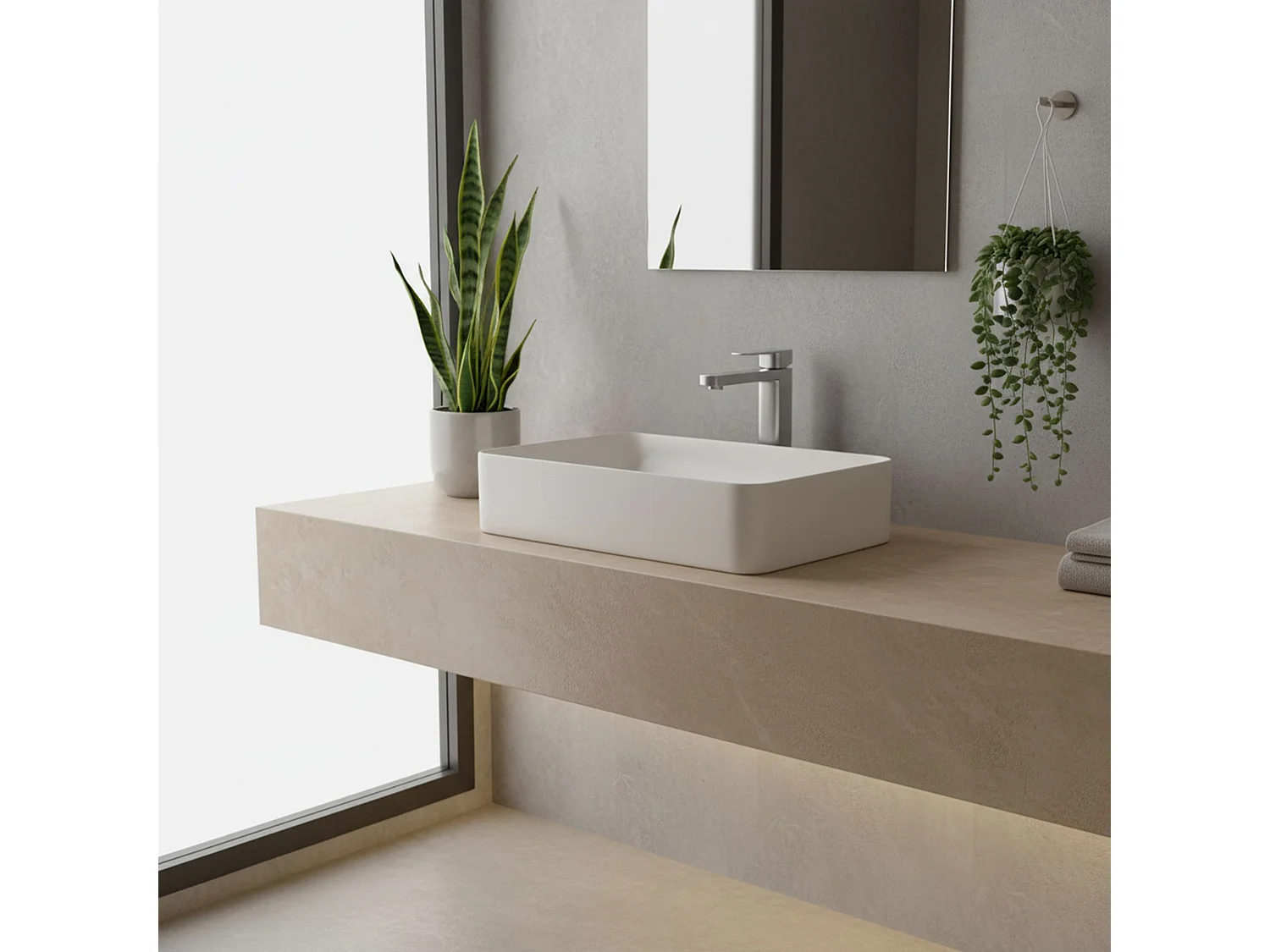 Robinet De Lavabo Rea Arlo High Brush Nickiel