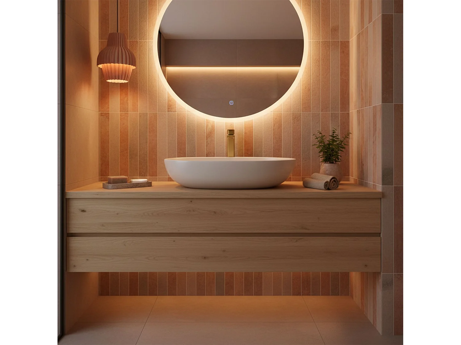 Robinet De Lavabo Rea Arlo High Brushed Gold