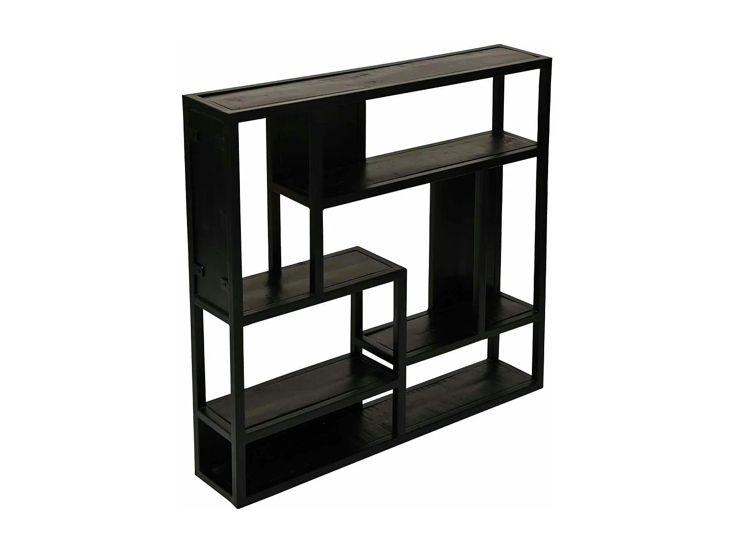 Etagère murale noire 7 niches ALVERA