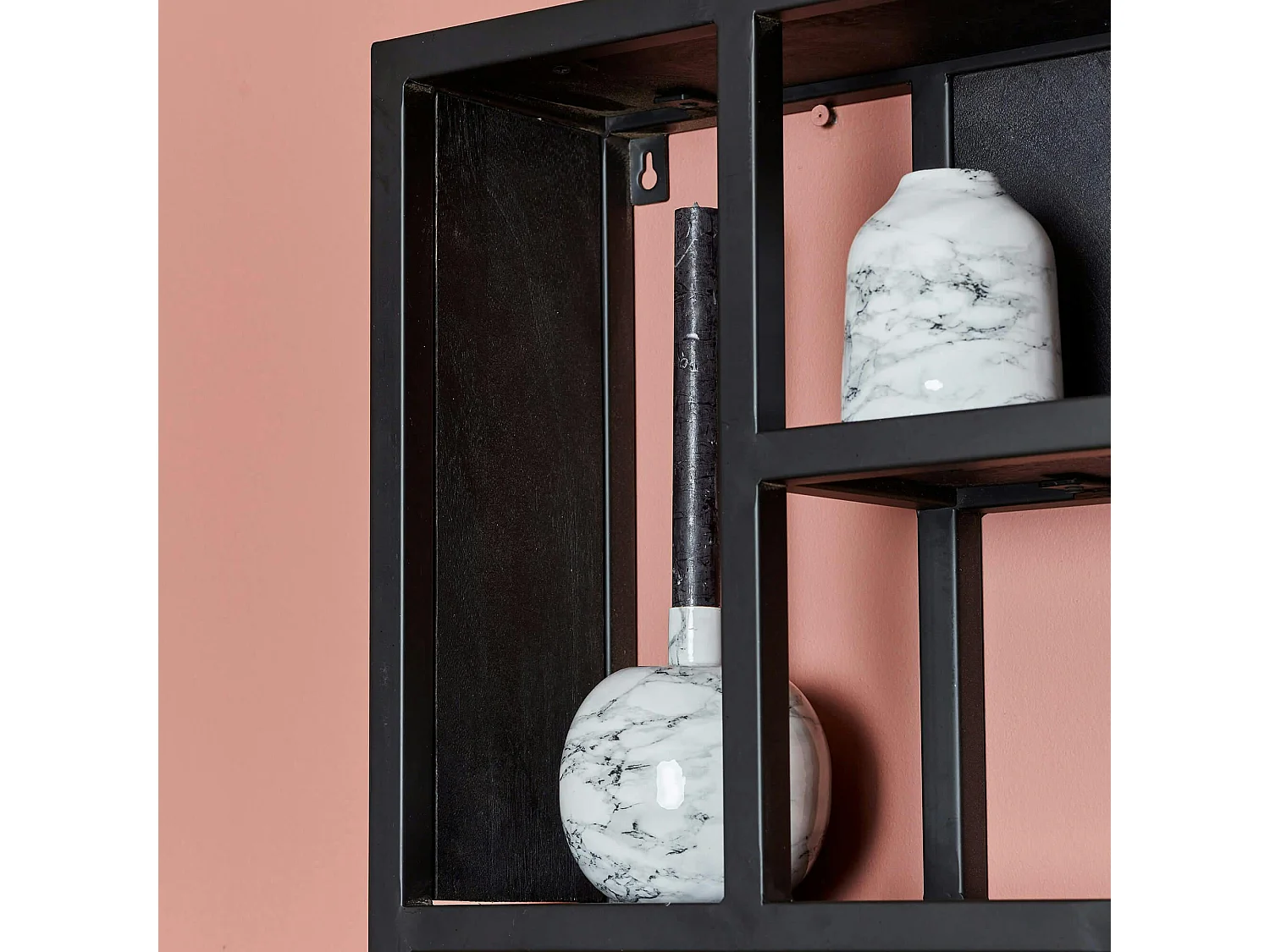 Etagère murale noire 7 niches ALVERA