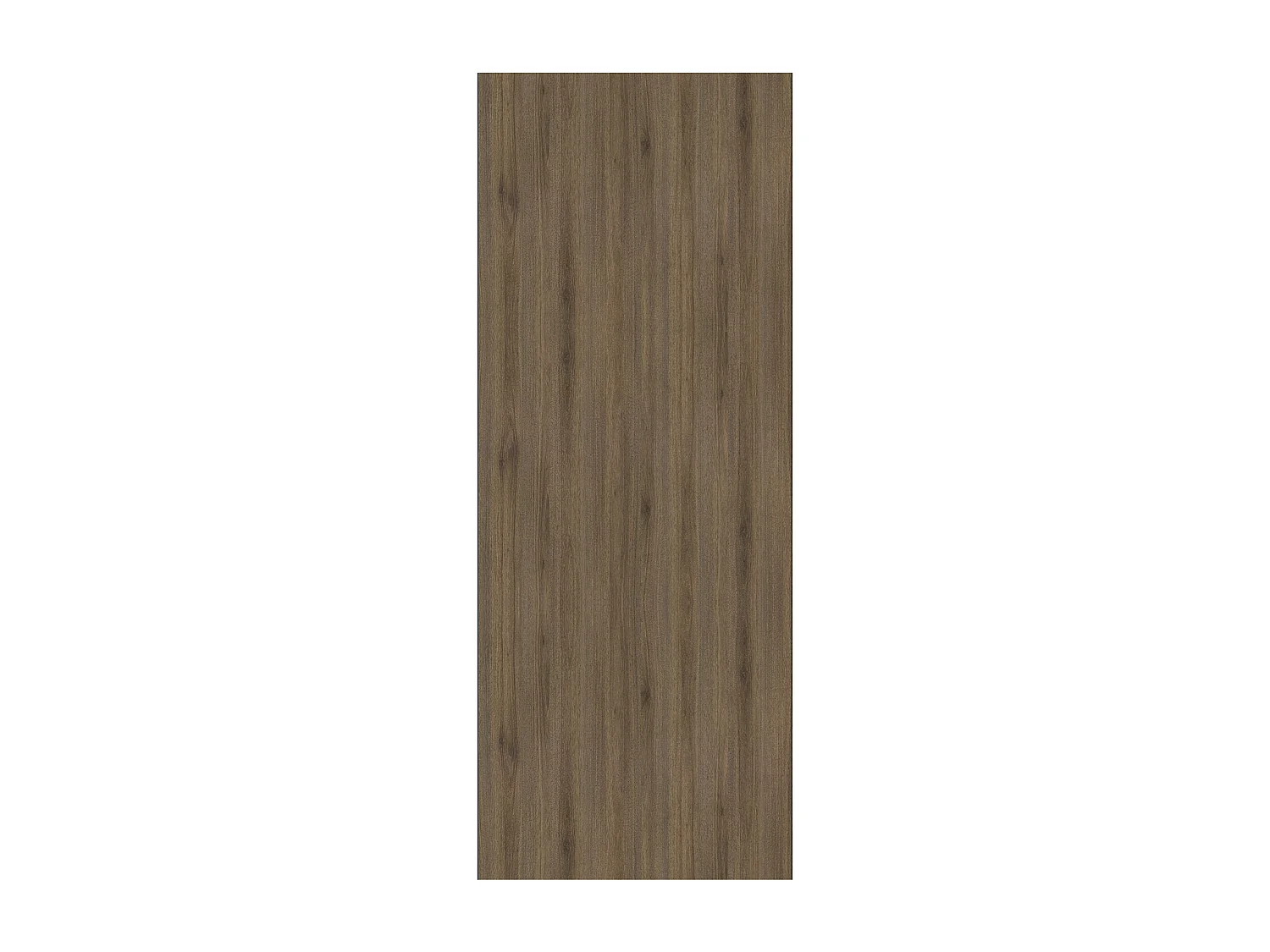 Porte Coulissante Light Walnut H204 X L73 + Rail Alu Et Coquilles Gd Menuiseries