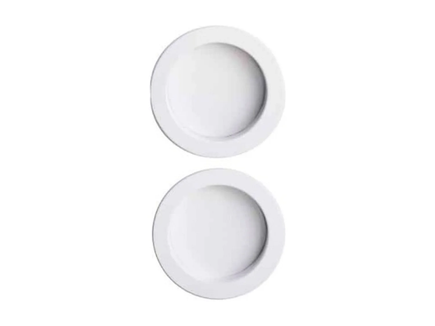 Porte Coulissante Athena Blanc H204 X L93 Cm, Rail Alu Bandeau Noir, Coquilles Blanc Gd Menuiseries