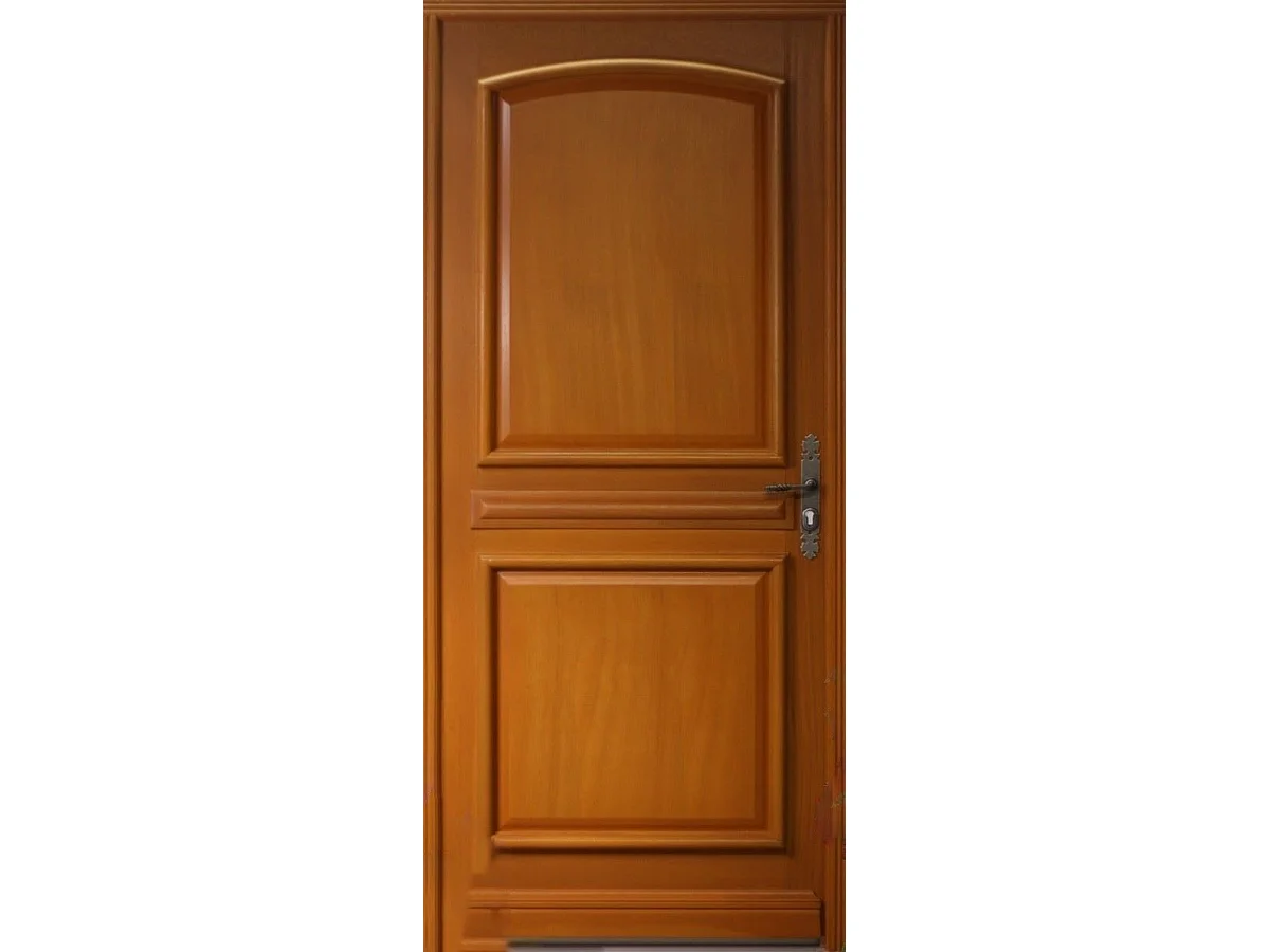 Porte D'entrée Bois Pleine Garnier, H215 X L80 Cm Côte Tableau P.gauche Gd Menuiseries