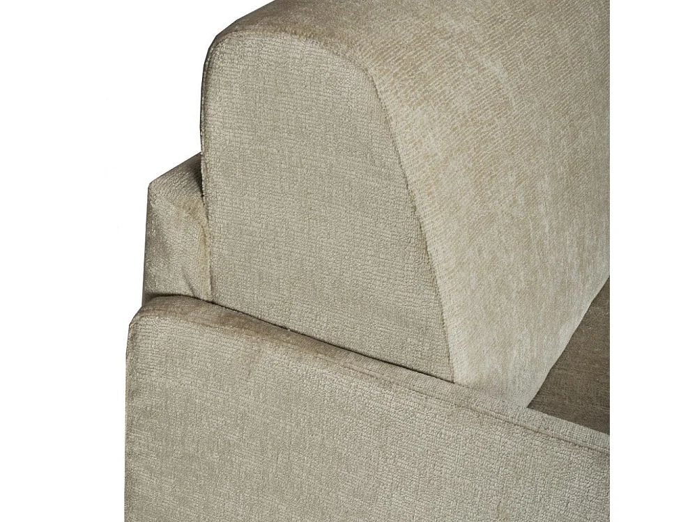 Canapé convertible express 3 places BERGAME en velours / Beige