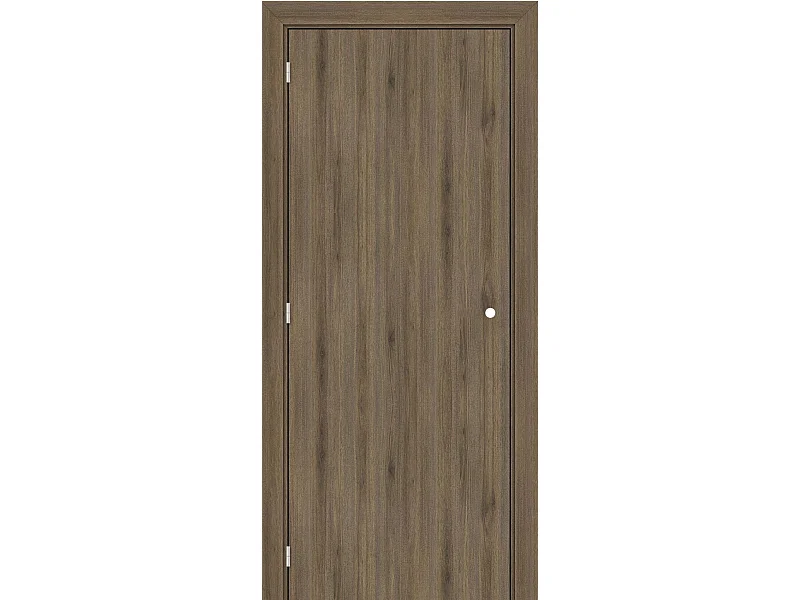 Bloc porte Light Walnut H204 x L93 Poussant Droite Cotes Tableau