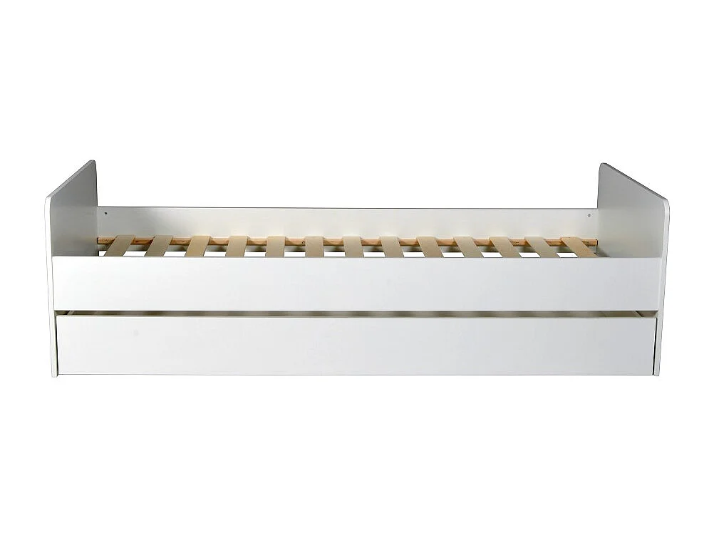 Lit gigogne 90x190 cm BALI / Blanc
