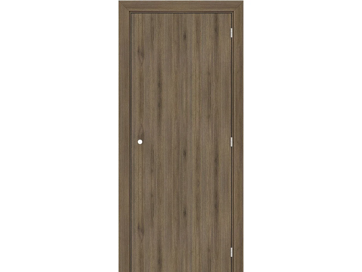 Bloc porte Light Walnut H204 x L73 Poussant Gauche Cotes Tableau