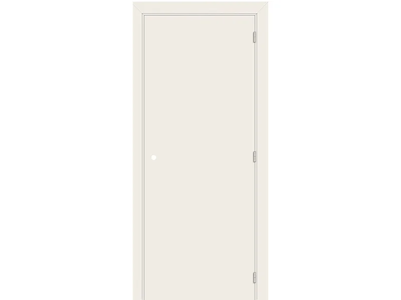 Bloc porte Lacdor blanc RAL9010 H204 x L73 Poussant Gauche Cotes Tableau