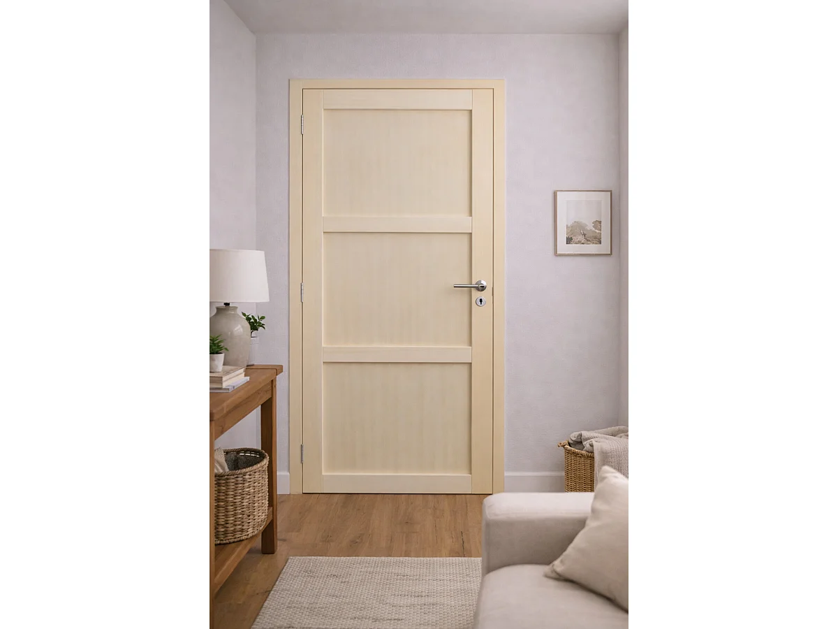 Blocco Porta Ayous 3 Pannelli H204 x L83 Pannello Costole Spinta Destra + Maniglia