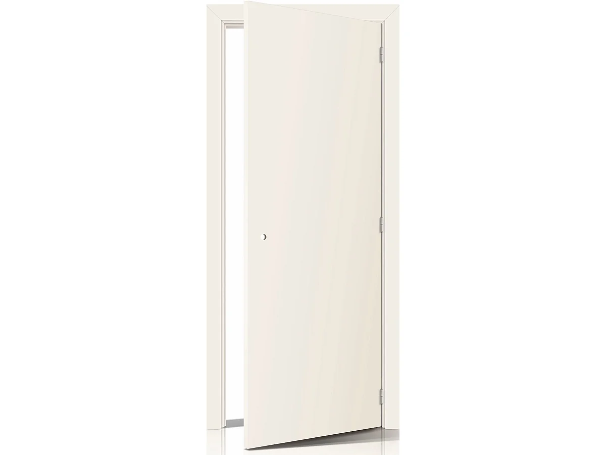 Bloc porte Lacdor blanc RAL9010 H204 x L83 Poussant Gauche Cotes Tableau