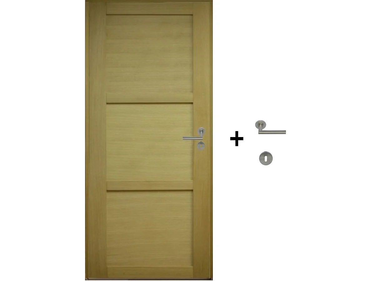 Blocco Porta Ayous 3 Pannelli H204 x L83 Pannello Laterale Sinistro a Spinta + Maniglia