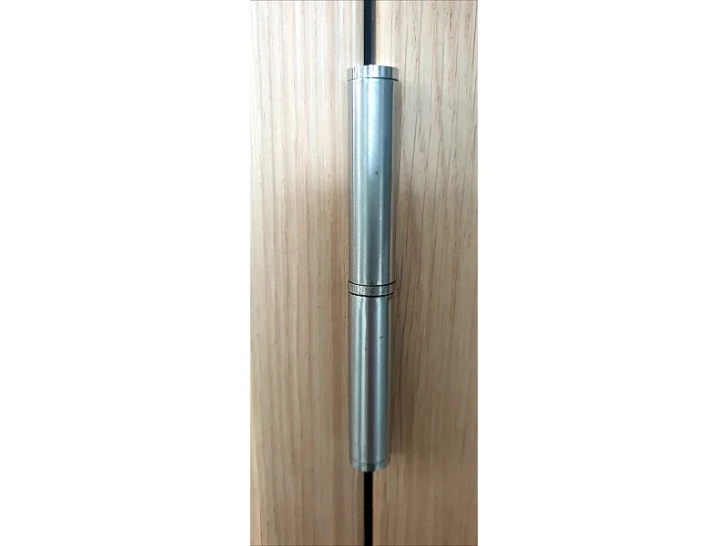 Blocco porta officina BIANCO in vetro smerigliato H204 x L83 Dimensioni tavolo a spinta sinistra + maniglia