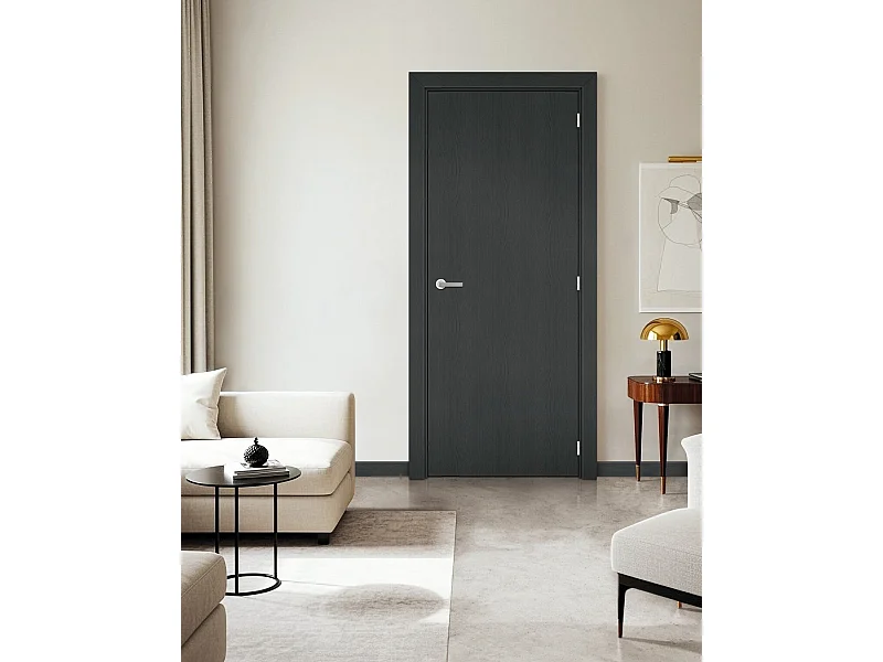 Bloc Porte Grey Oak H204 X L73 Côte Tableau P.gauche Gd Menuiseries