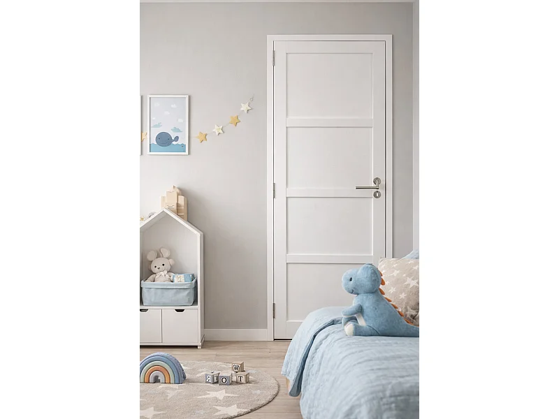 Bloc Porte Tamera Blanc H204 X L73 Côte Tableau P.droite,poignee Pomerol Gd Menuiseries