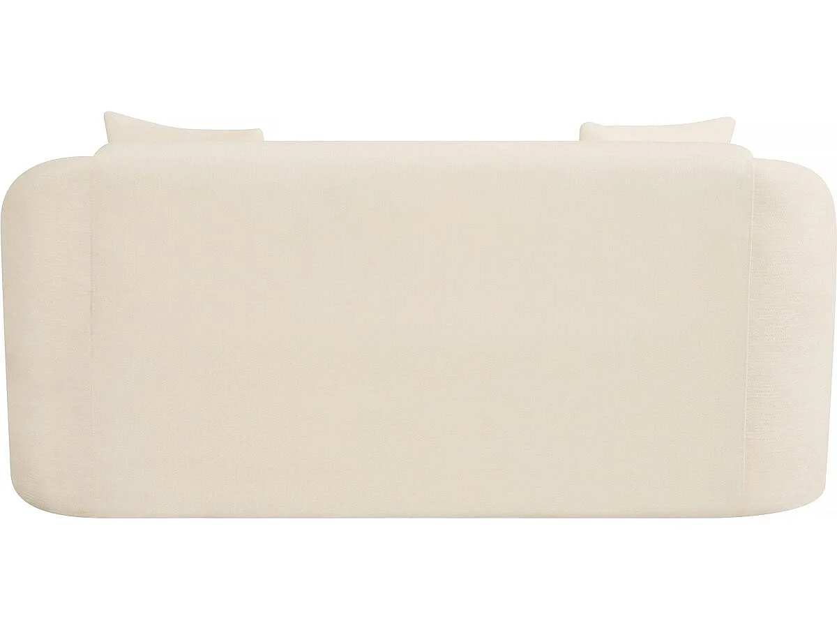 Canapé 2 places en tissu 3D beige ONDINE