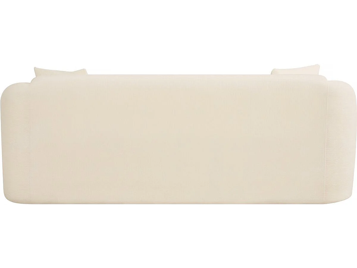 Canapé 3 places en tissu 3D beige ONDINE