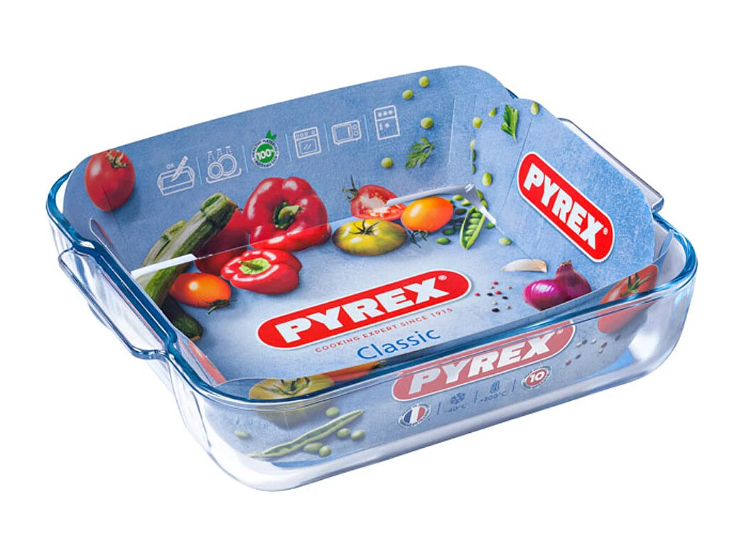 Pyrex Plat carré 21cm verre - 220b000/5046