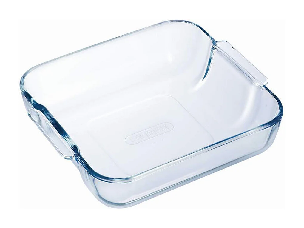Fuente de horno Classic Pyrex cuadrada con asas vidrio 6x25x22 cm