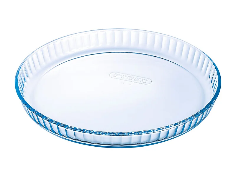 Molde plano de tarta para horno Classic Pyrex redondo vidrio Ø31x4 cm