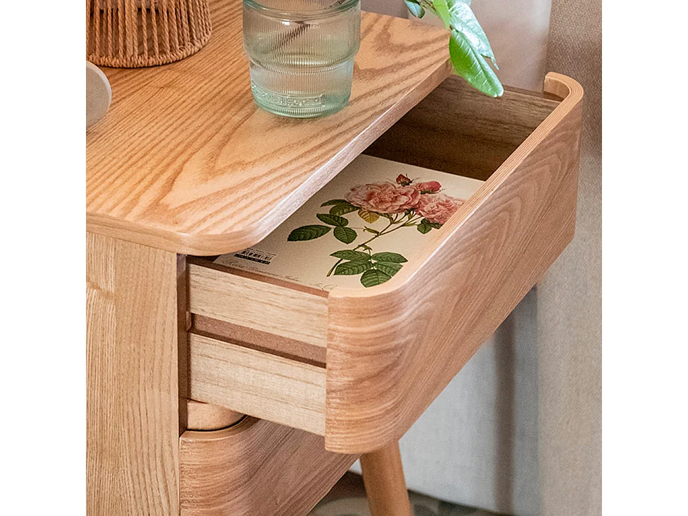 table de nuit bois pin oggi - 40x34x55 cm