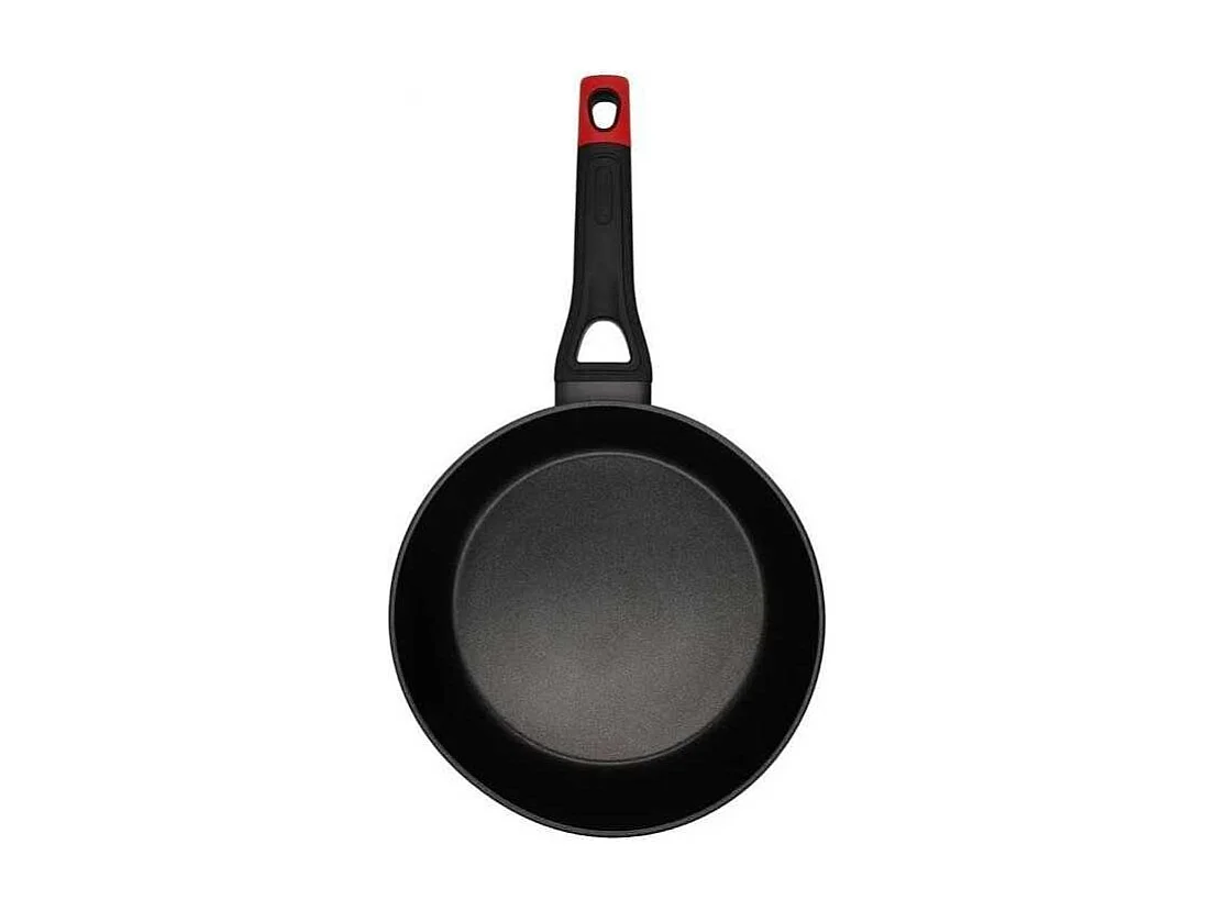 Sartén honda Óptima + Pyrex aluminio forjado negro Ø28 cm