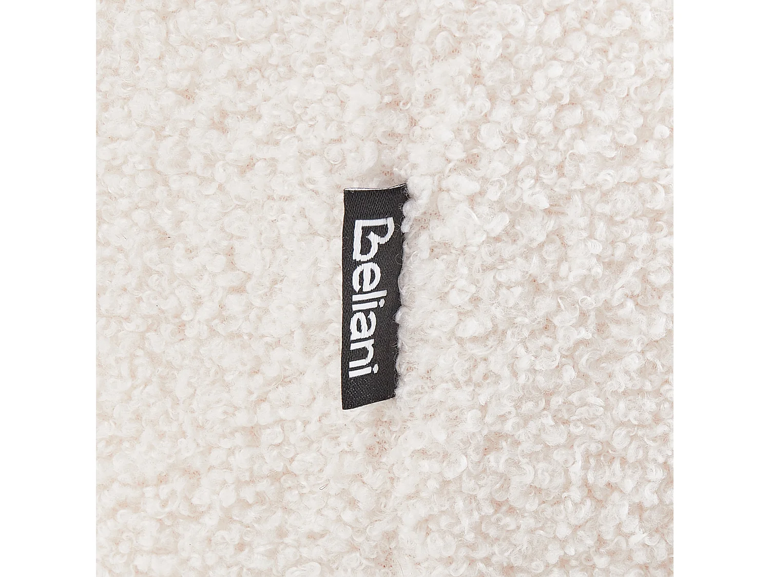 Pouf BAYARD Bouclé Cremeweiss 115 cm 56 cm 43 cm