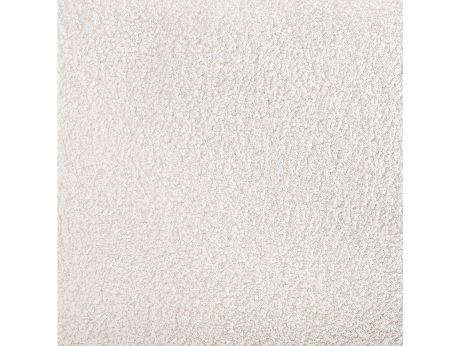 Pouf BAYARD Bouclé Blanc cassé 115 cm 56 cm 43 cm