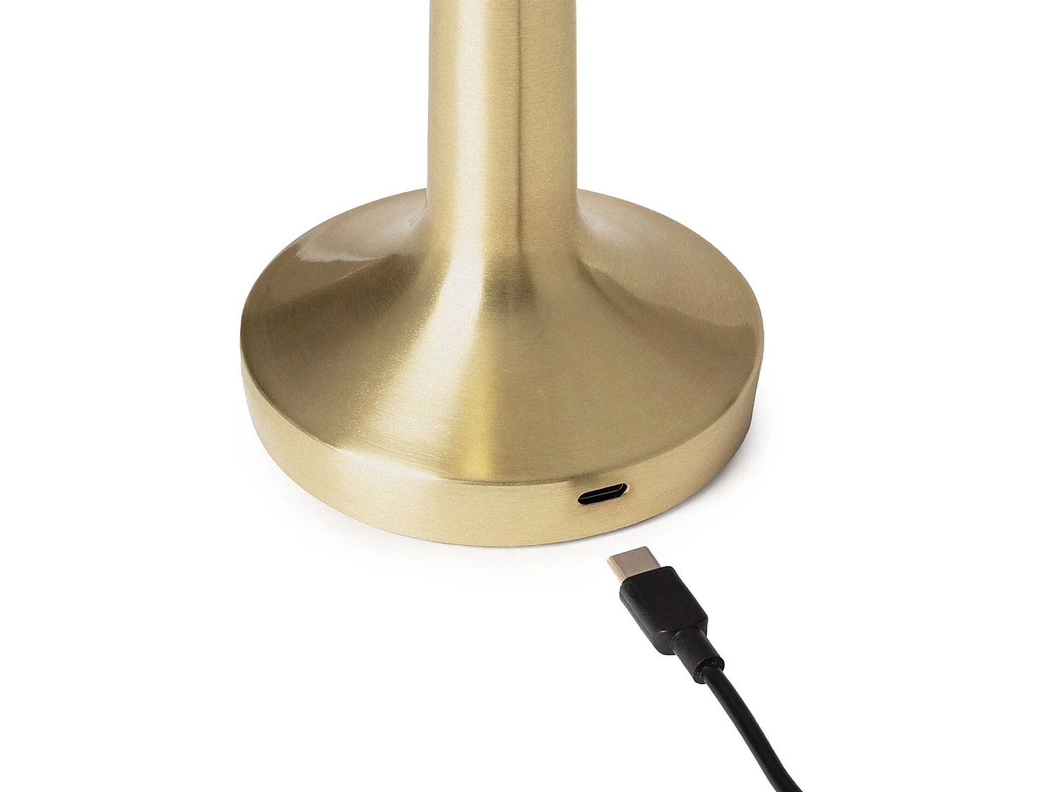 Lampe de table intérieur LED métal doré Ø9cm David