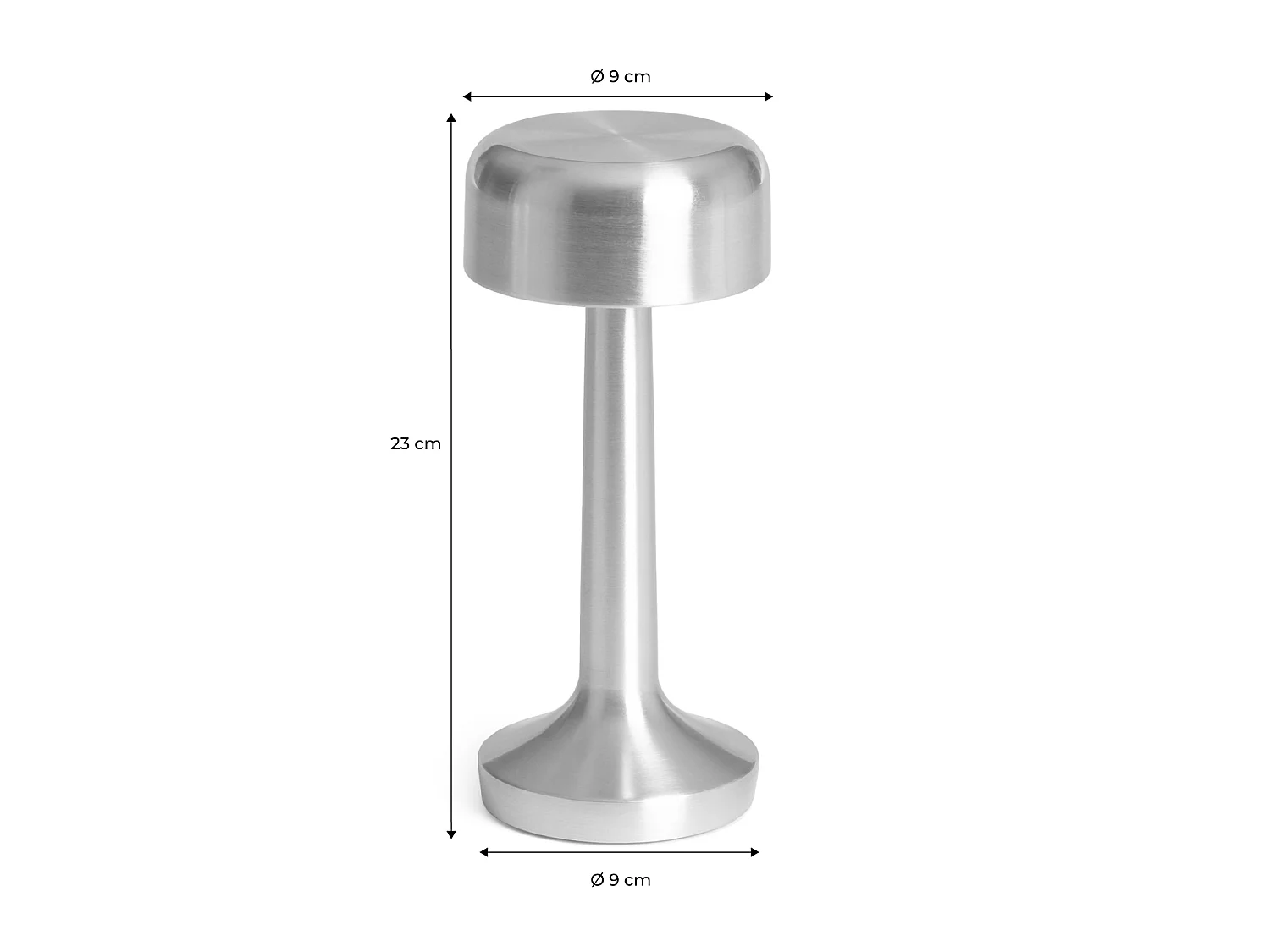 Lampe de table intérieur LED métal doré Ø9cm David