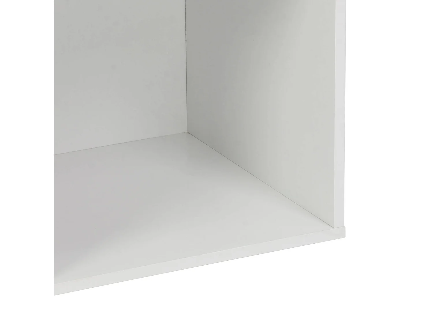 Libreria modulare in legno con 4 scomparti, bianco