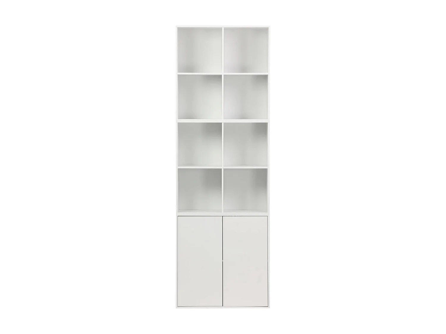 Libreria modulare in legno con 4 scomparti, bianco