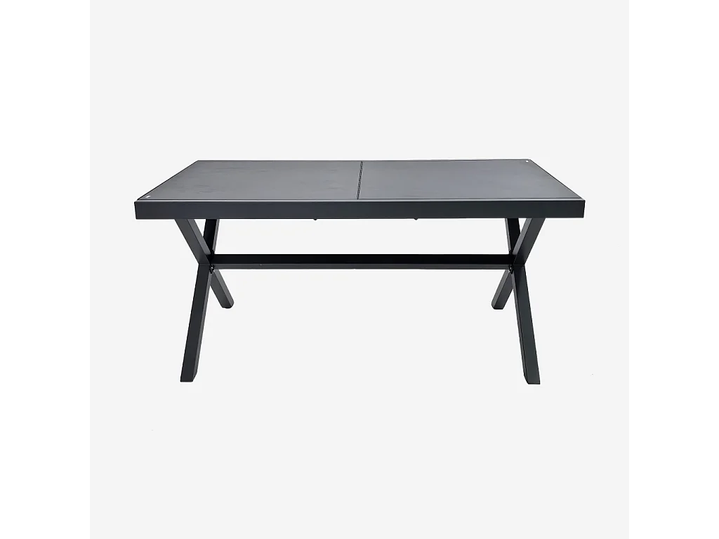 Tavolo da giardino allungabile in alluminio, 240cm, antracite