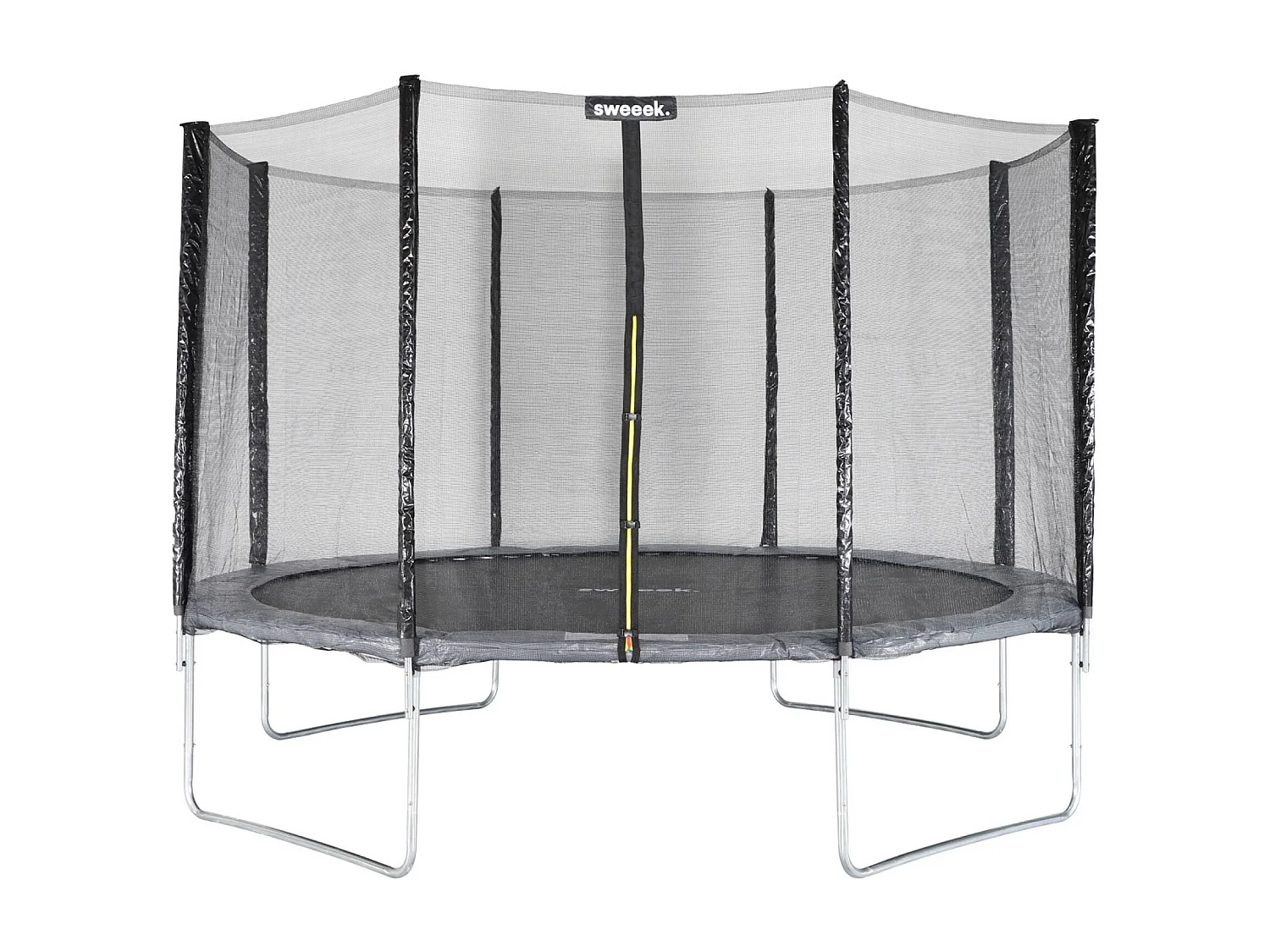 Trampolino 370cm rete di protezione, grigio